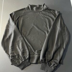 🆕 SCACTO Black Mock Neck Sweatshirt | NWT | Size M 🖤